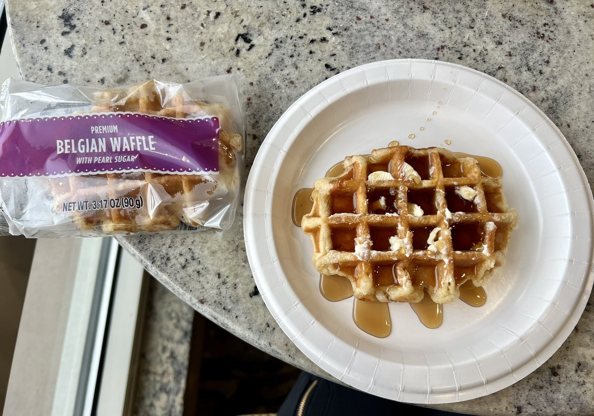 McAndrewTravels's tweet photo. I was super excited to eat this waffle, at first, then I quickly noticed how much sugar it contains. Yuck, yikes, cocka, I don’t recommend it, unless you like to eat elf food! 💯🤣🎉 #ElfFood #EndlessSugar #Yikes #WhoThoughtOfThis #HadToBe #WillFerrell https://t.co/sua2aMkYGo