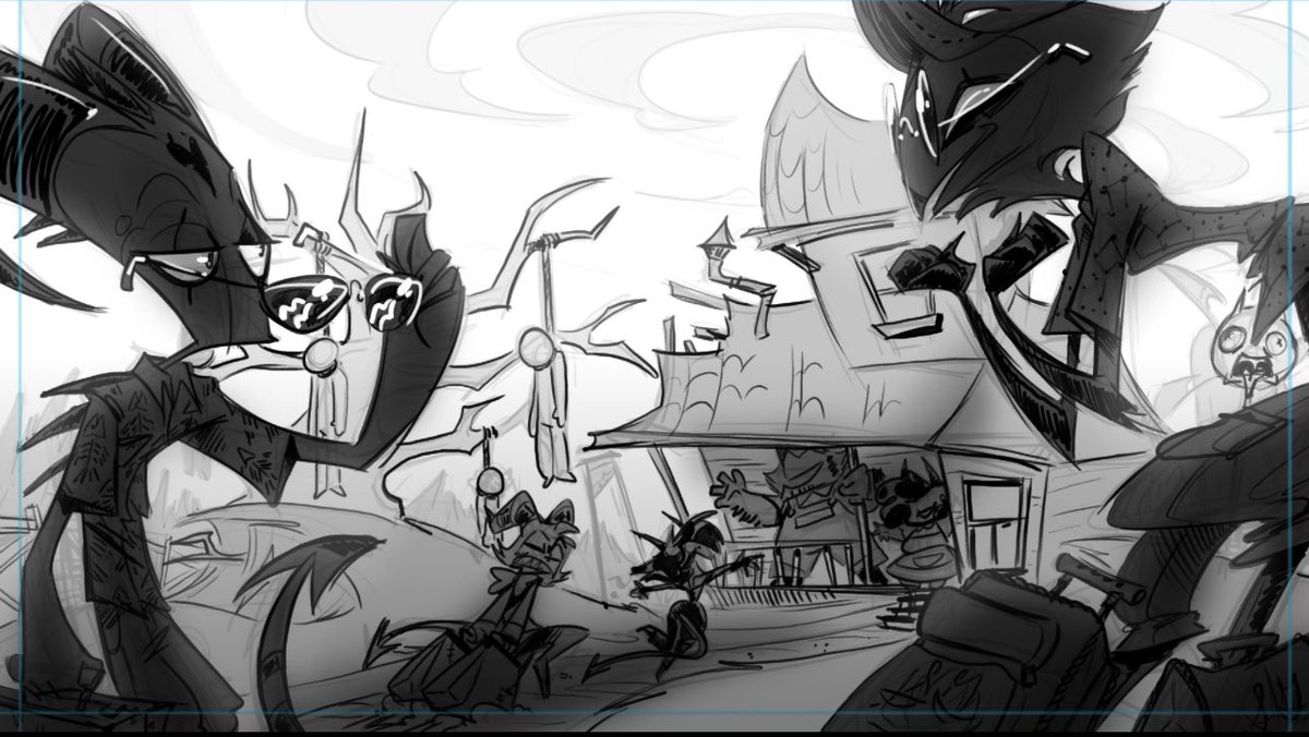 nesspenguin89's tweet photo. Preliminary designs of Season 1 episode 5, “The Harvest Moon Festival”🐴🏇🐎🤠, #HelluvaBoss #HelluvaBossStolas #HelluvaBossblitzo #HelluvaBossBlitz #stolas #blitz #blitzo #HelluvaBossstriker https://t.co/mUIQrCH3zy