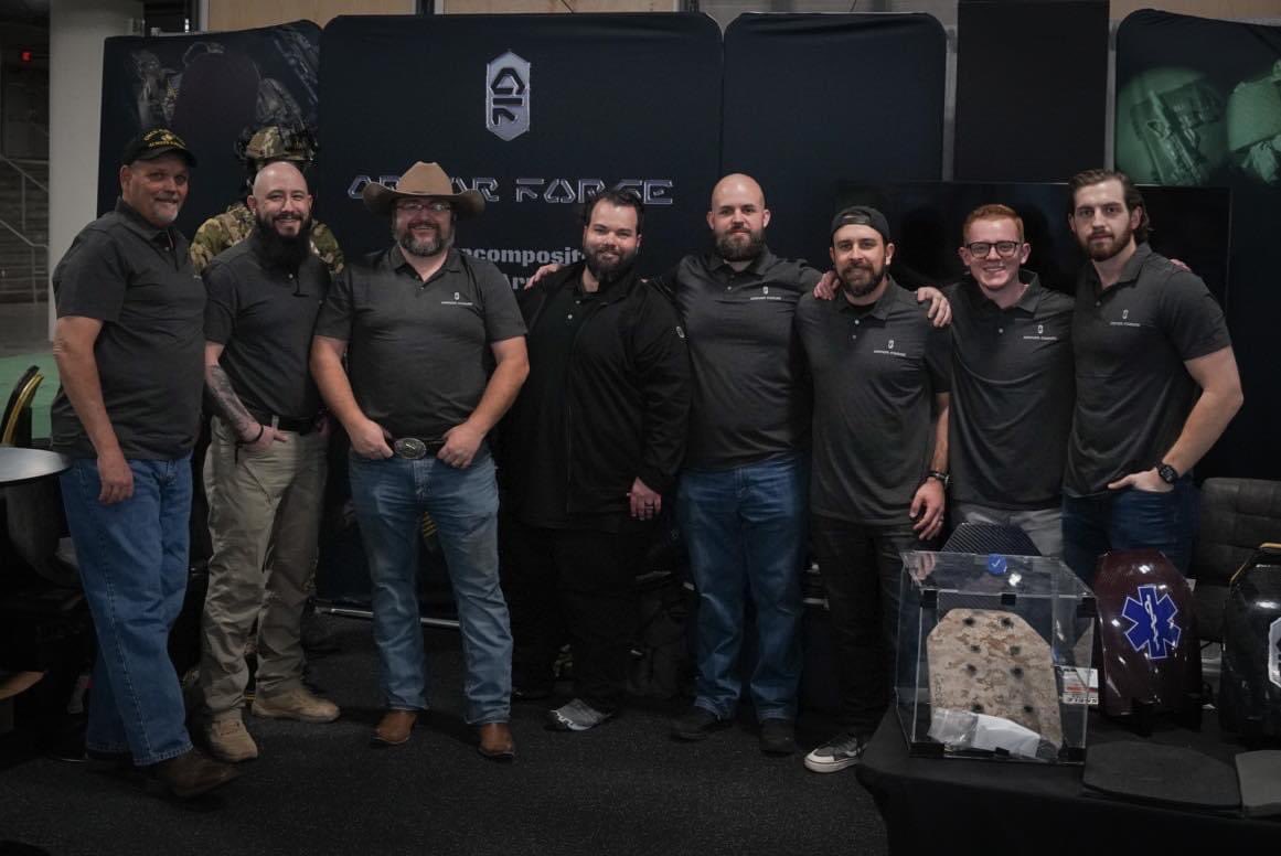 USArmorForge's tweet photo. Armor Forge’s debut of the MK-VI #graphene enhanced, #nanocomposite body armor at #shotshow2023 was HUGE success! @nssfshotshow https://t.co/aR2BtpXZJx