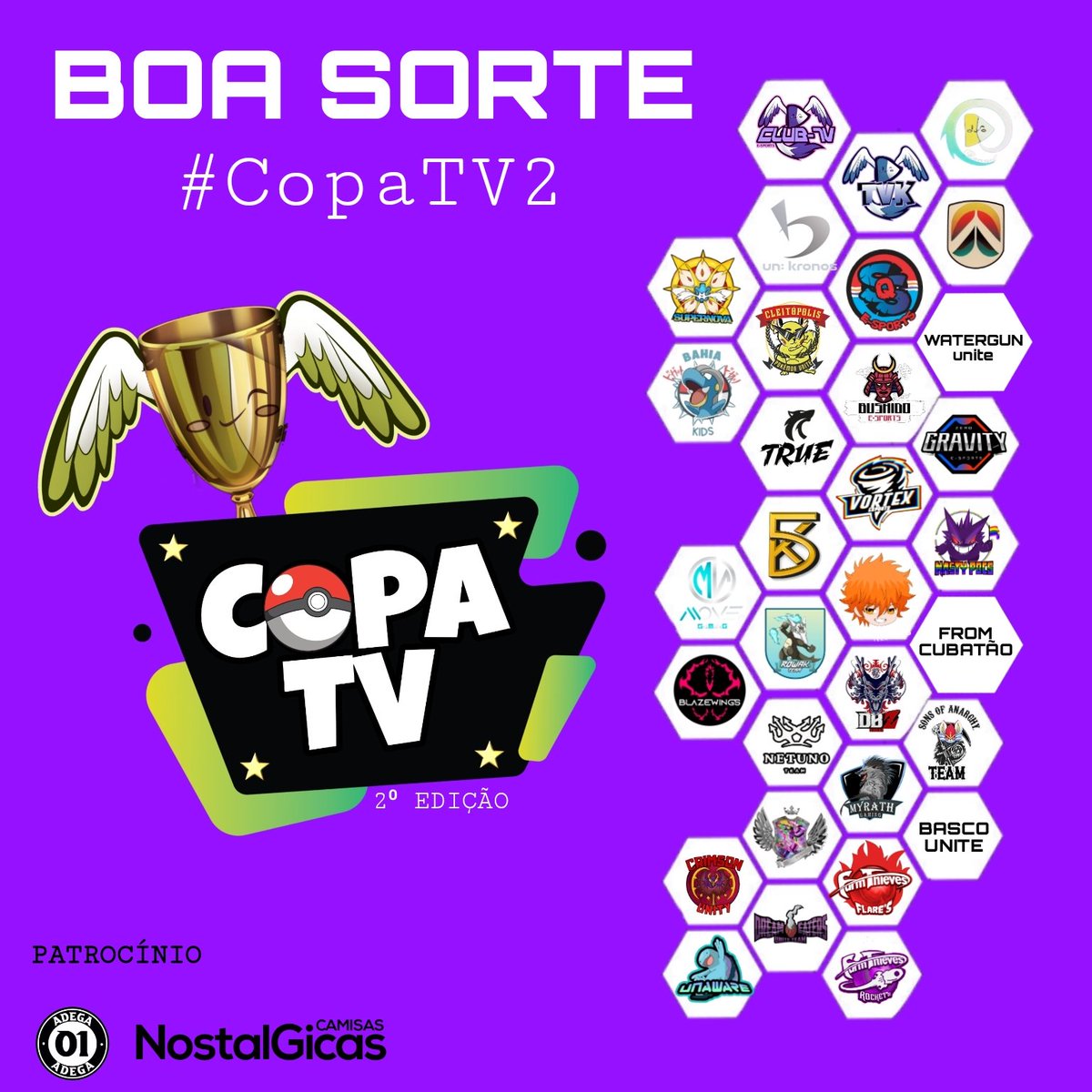 ClubTvOfc's tweet photo. [🚨] BOA SORTE A TODAS AS EQUIPES. 
USEM A HASHTAG #COPATV2
( RT serão apreciados ) https://t.co/nv4ZzNDPVe