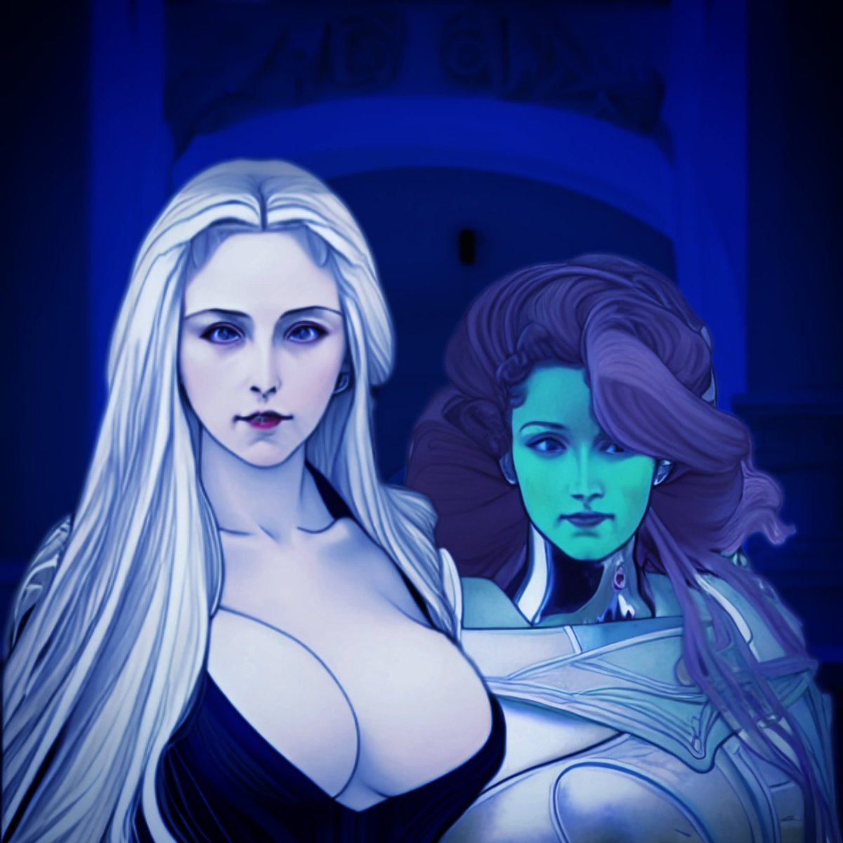 CaptainKestrel's tweet photo. A Face I Hardly Know, Anymore (Fiction in Alt text - two parts). Based on and inspired by the work of @waifu_odyssey. #AIArt #AIArtwork #Artbreeder #FreewayML https://t.co/UJWad5hMdg
