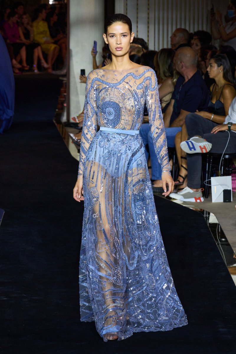 FashionweekNYC's tweet photo. Astrology Couture from Zuhair Murad Fall 2022 🪐☀️🌙 https://t.co/AlbwB4XWXv