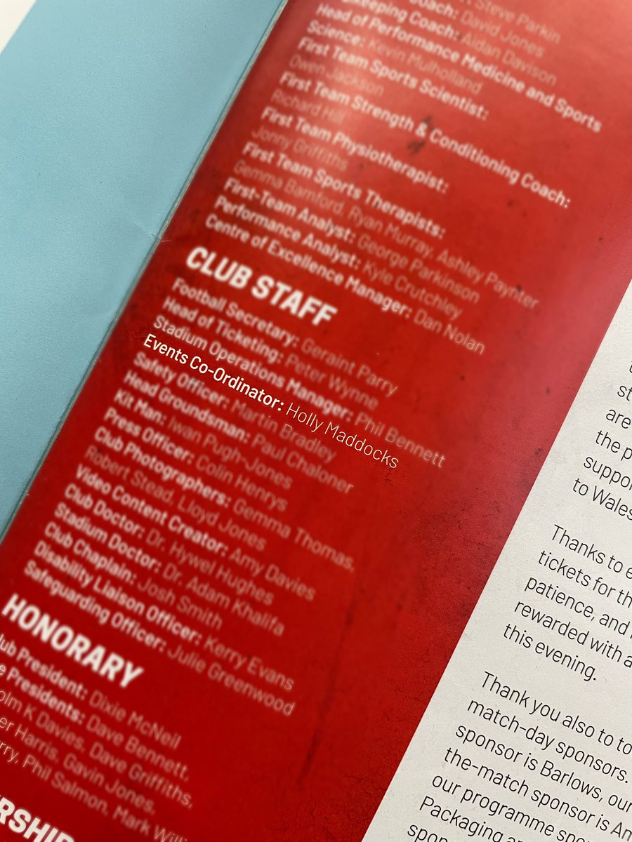 hollymaddocks01's tweet photo. One of the hardest decisions I’ve ever made but after 5 amazing years at Wrexham AFC I’m moving on to a new venture.I’ve enjoyed every part of the Wrexham journey from the bad times to the good and despite not being a football fan I can’t wait to see what’s next.Thank you #WAFC❤️ https://t.co/nKjU5zYuVy