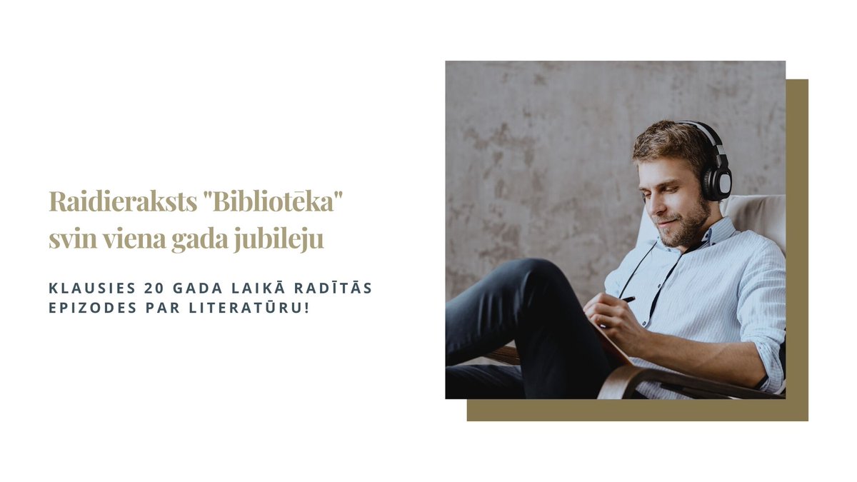 🎙️Jau apritējis teju gads kopš pirmās raidieraksta “Bibliotēka” epizodes publicēšanas. Tāpēc atgādinām par visām brīnišķīgajām sarunām, kuras esam veduši ar literatūras pazinējiem gada garumā, un aicinām klausīties saturu – tas nenoveco!

🎙️Klausies šeit:manabiblioteka.lv/raidieraksts/