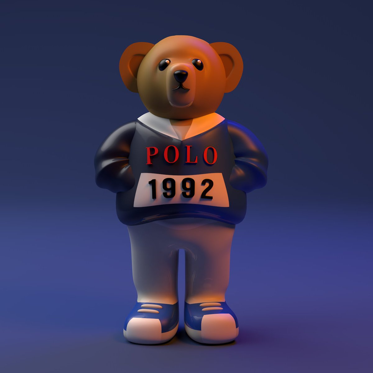 Ernoplata's tweet image. Del render a lo físico #polobear 
🐻 #poloralphlauren #polostadium