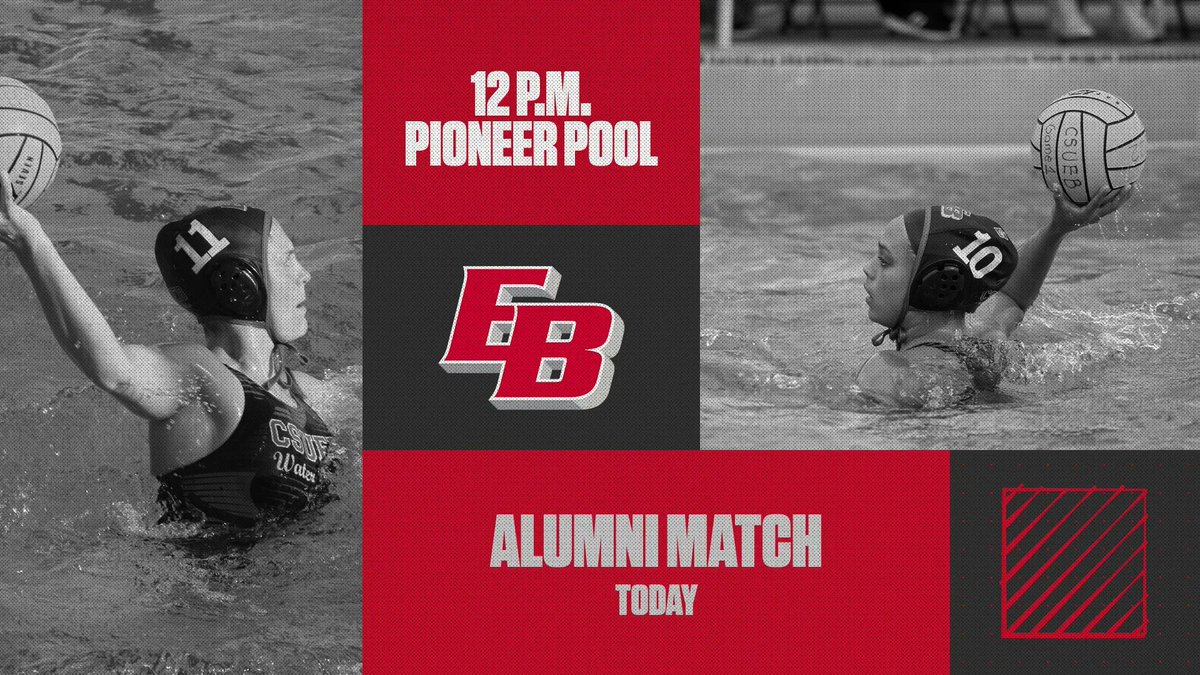 East Bay Pioneers (@eastbaypioneers) on Twitter photo WATER POLO ALUMNI MATCH TODAY!
Come out to Pioneer Pool for the <a href="/CSUEBWaterPolo/">CSUEB Water Polo</a> Alumni Match.
Opening sprint is set for 12 p.m. from Pioneer Pool
#BuildTheBrand WATER POLO ALUMNI MATCH TODAY!
Come out to Pioneer Pool for the <a href="/CSUEBWaterPolo/">CSUEB Water Polo</a> Alumni Match.
Opening sprint is set for 12 p.m. from Pioneer Pool
#BuildTheBrand