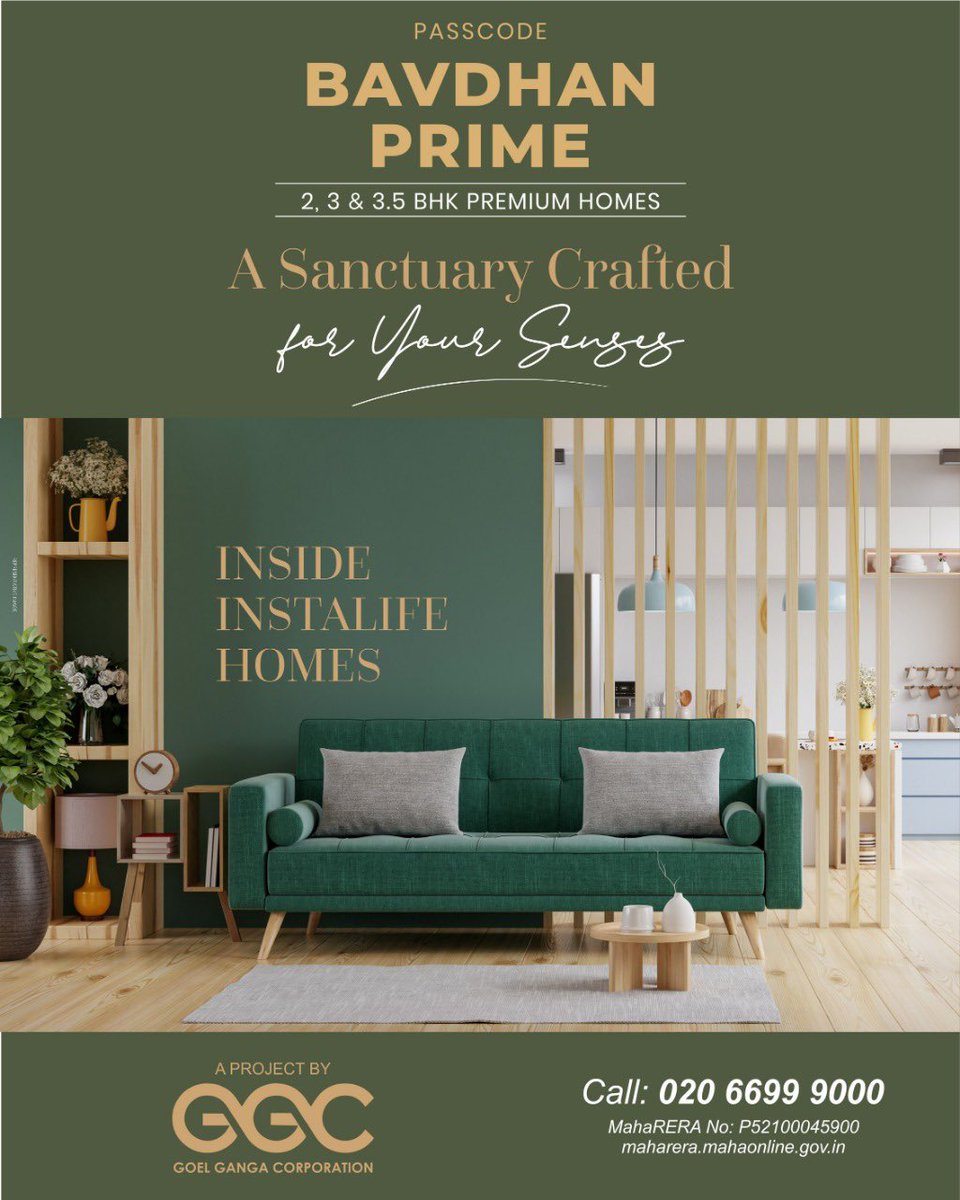 GoelGangaCorp1's tweet photo. Prime locality, indulgent homes, and luxurious facilities that are health and well-being positive. GGC's passcode Bavdhan Prime has it all. Experience the most sought after address in Pune, by scheduling a site visit this Sunday.
#ggc #gangalegendscounty
#bavdhanprime #amitgoel https://t.co/v2IavOz0jK