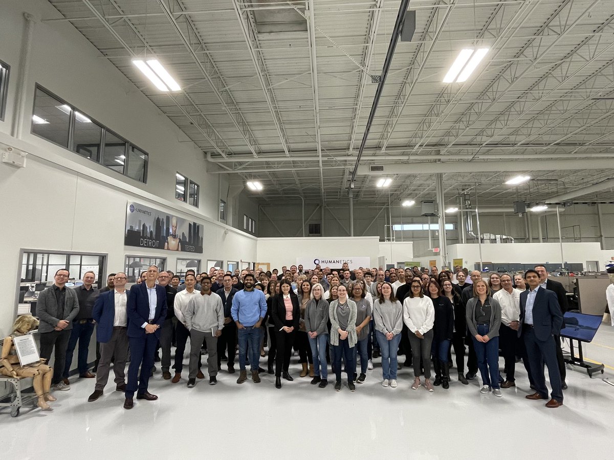 RepHaleyStevens's tweet photo. Yesterday, I visited Humanetics in Farmington Hills to learn about the important safety work they do to build and test crash test dummies that help keep you safe in and around vehicles! #ManufacturingFriday https://t.co/WbG27NYCH5