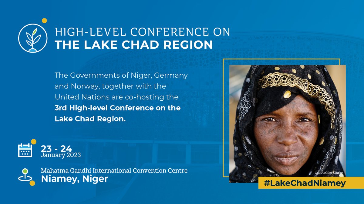 Through our stabilization efforts, we help transform areas affected by violence and conflict in the #LakeChadBasin.

Join us and partners for the High-Level Conference on the Lake Chad Basin.

📅 23-24 January
📍 Niamey 🇳🇪

Learn more 👉 unocha.org/lakechad2023
#LakeChadNiamey