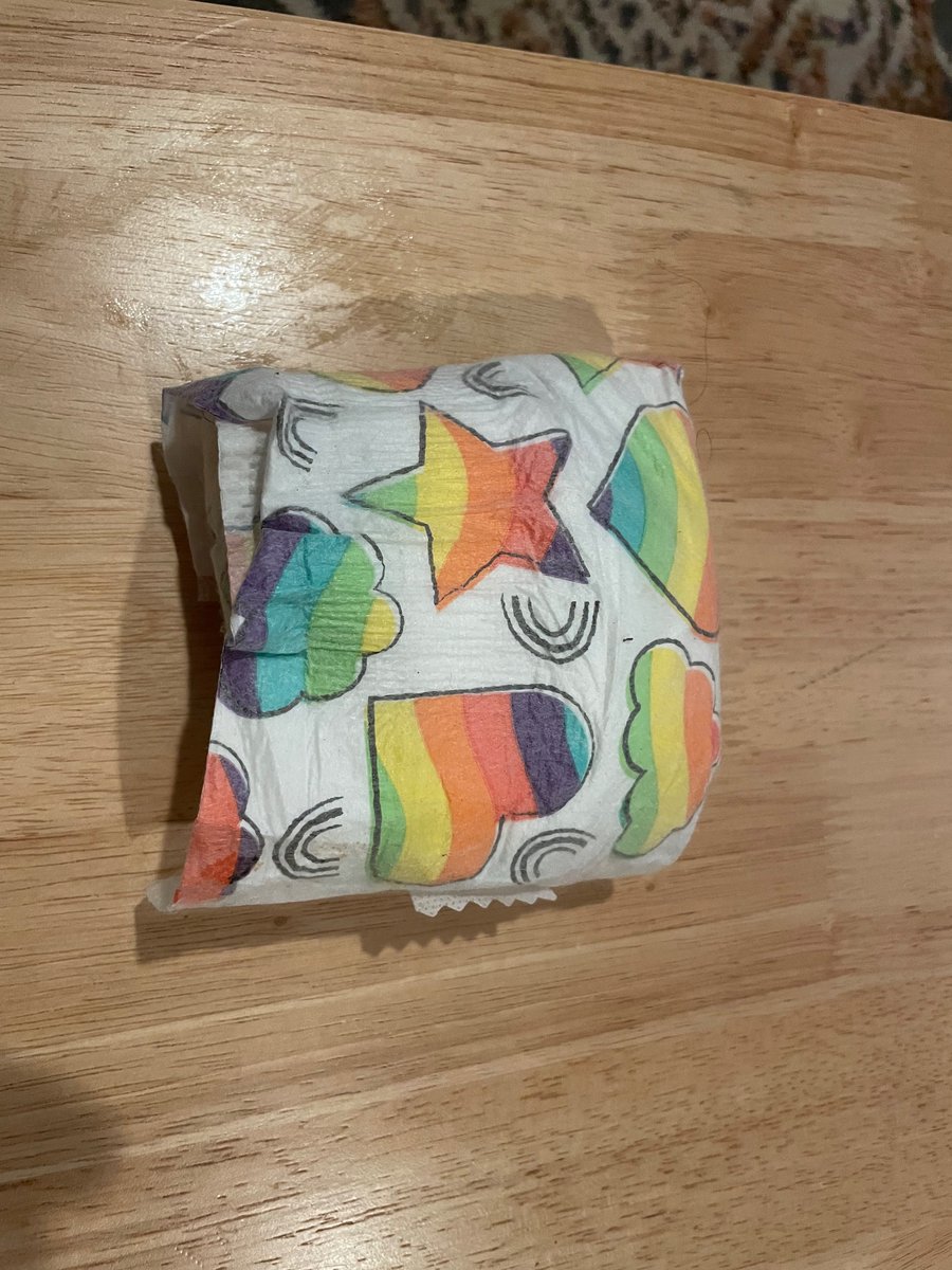 Diaper6662's tweet photo. Found an rainbow hearts diaper. The first one and like this pee diaper. 

Check the picks. https://t.co/6lXFKXM2Ah