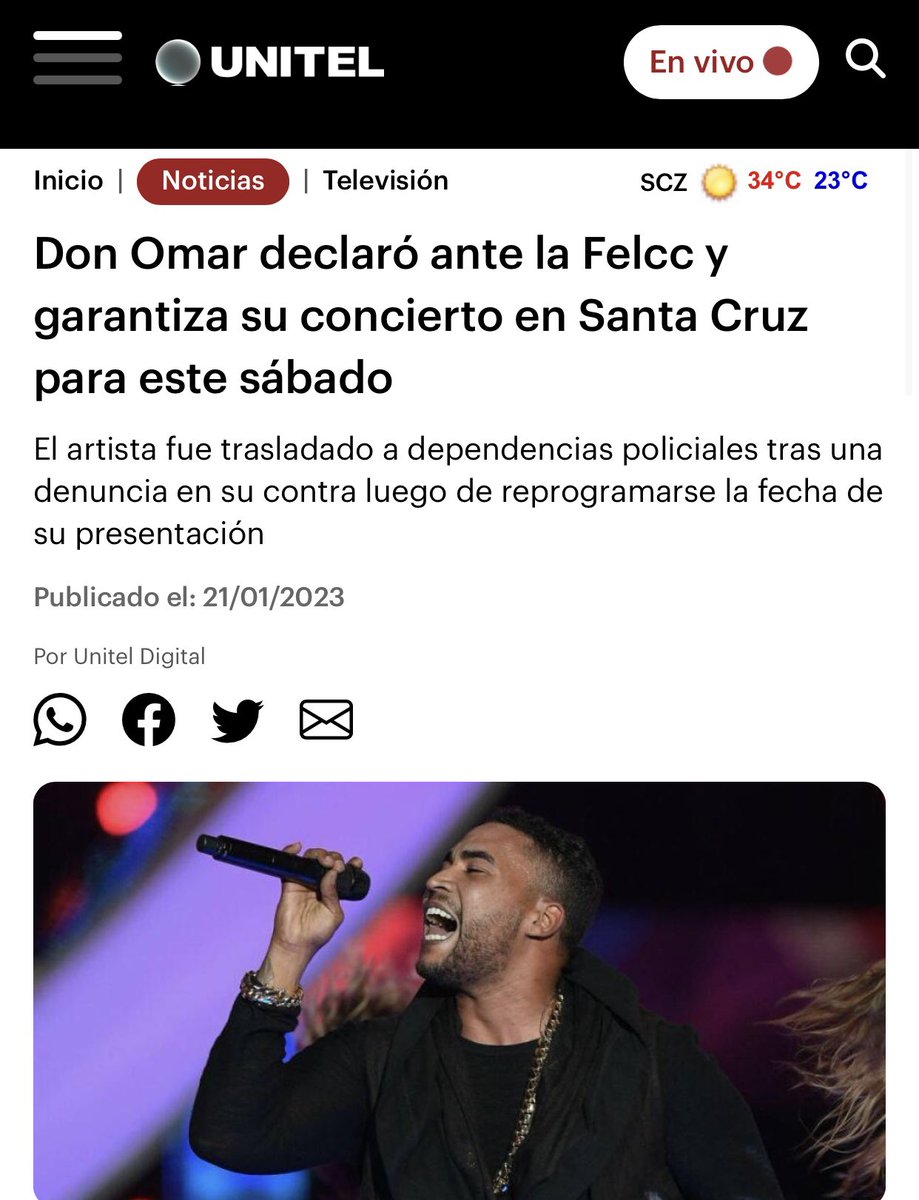 AlexVidalNews's tweet photo. Disfruten los últimos conciertos con grandes artistas. El Gobierno está metiendo la mano donde no debe, ya que se trata de un contrato entre particulares a resolverse en materia civil. 
¿Qué artista va venir a #Bolivia a pasar un mal rato? #DonOmar https://t.co/LyI1tJh1sA