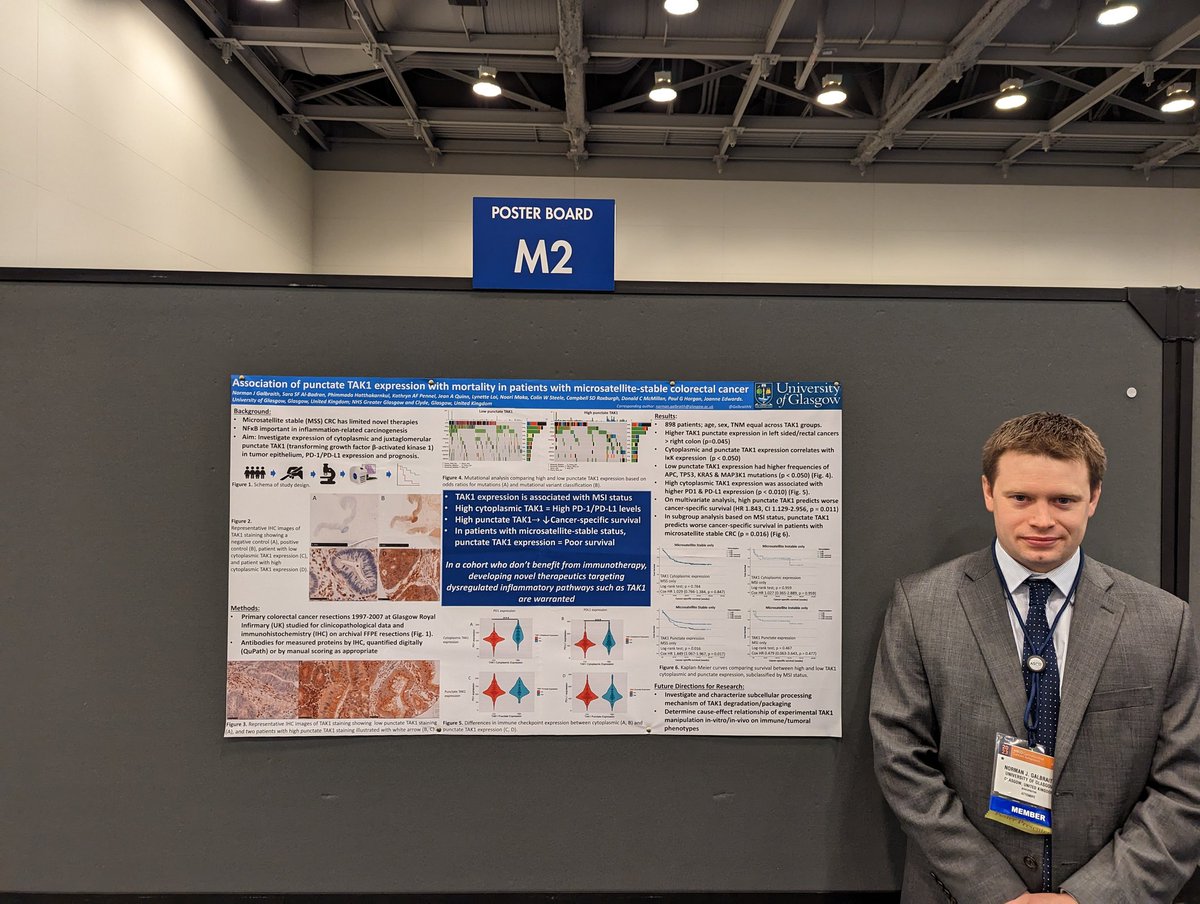 Ross Dolan (@ross_d_dolan) on Twitter photo Fantastic work from <a href="/GalbraithN/">Norman Galbraith</a> looking at TAK1 signalling in CRC. <a href="/GRITheatres/">Glasgow Royal Infirmary Operating Theatre Dept</a> <a href="/LabEdwards/">Edwards Lab</a> <a href="/UofGlasgow/">University of Glasgow</a>. #G123 Fantastic work from <a href="/GalbraithN/">Norman Galbraith</a> looking at TAK1 signalling in CRC. <a href="/GRITheatres/">Glasgow Royal Infirmary Operating Theatre Dept</a> <a href="/LabEdwards/">Edwards Lab</a> <a href="/UofGlasgow/">University of Glasgow</a>. #G123