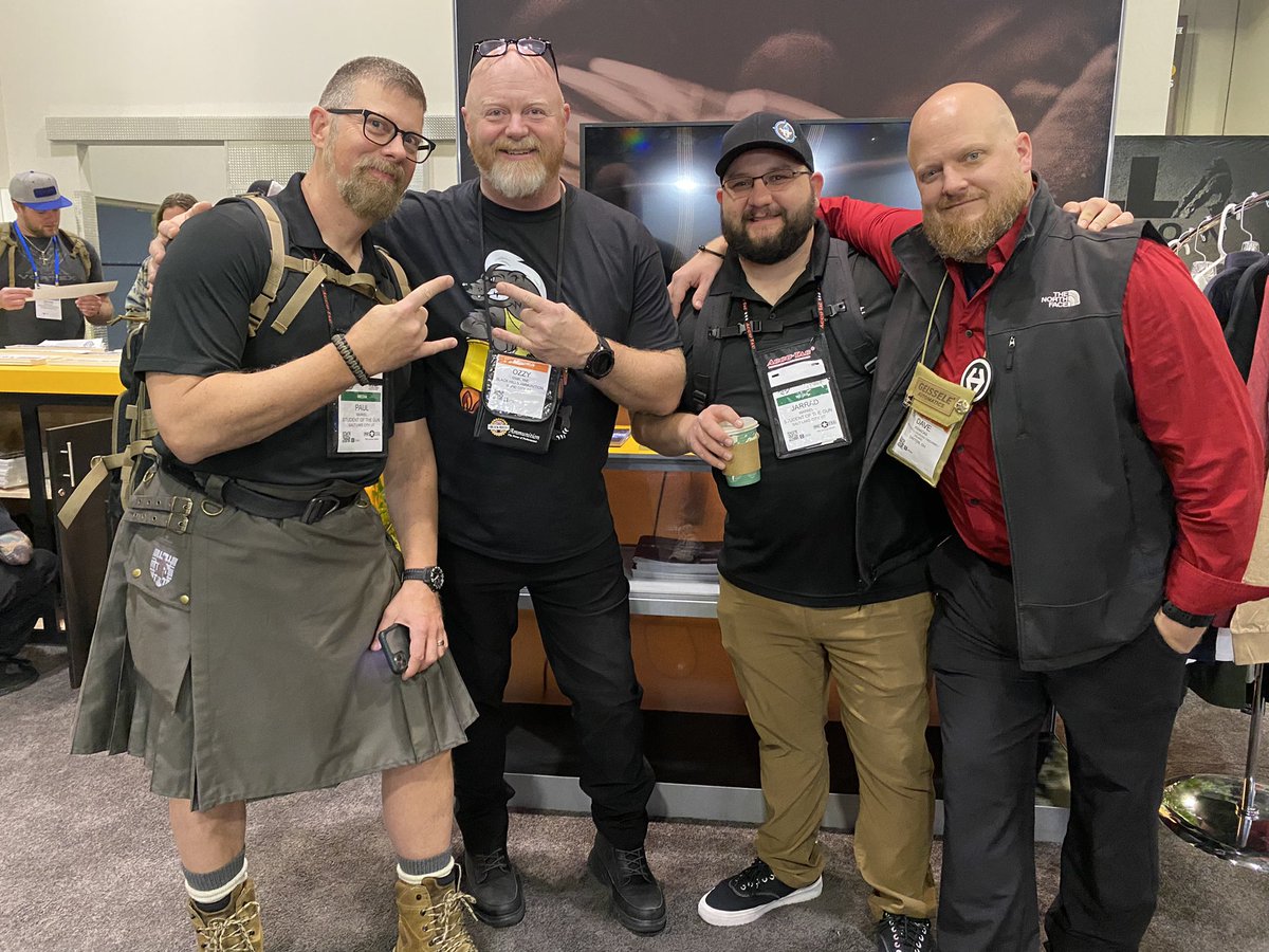 studentofthegun's tweet photo. Well we came, we saw, we kicked some ass, and now it’s time to hit the trail. During this trip we talked to some awesome people, had some great times, and were reminded why #SHOTshow exists. Until next year #SOTG #Blackhawk #Colt #TalkingLead #PowerTac #BlackHillsAmmo https://t.co/dXVUUzvLSH