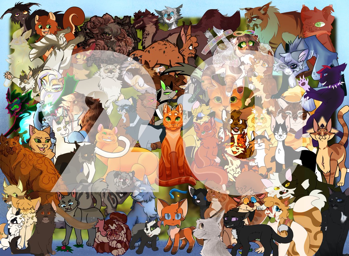 warriorsbigbang's tweet photo. 🔥Happy 20th Birthday, Warrior Cats!🔥

So much creativity and community has been fostered from these books, and we're all so grateful to be a part of this unique, artistic group of people. So let's celebrate, and here's to 20 more years! 

#WarriorsBigBang23 https://t.co/RIGIVPCIB5