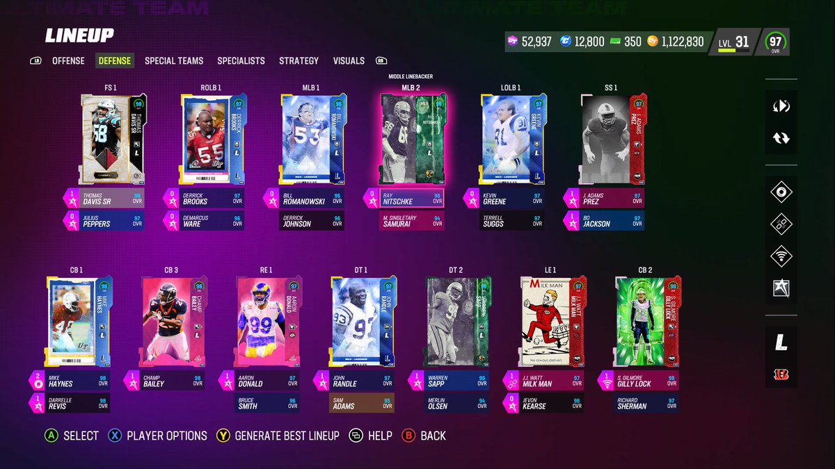 Squad update…just yeaaaaaaa #legends #themeteam #NFL #Madden23 #MaddenNFL23