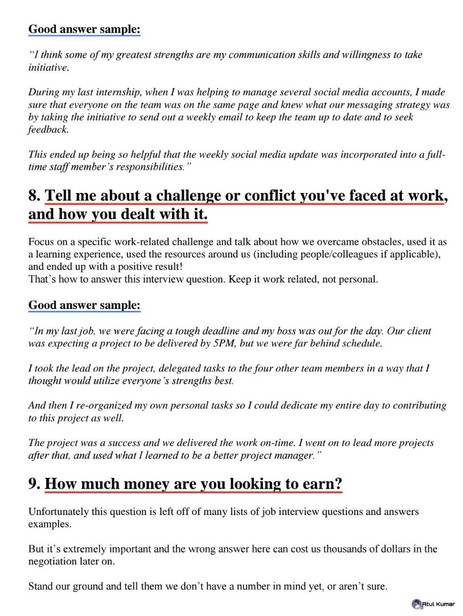 Got an Interview coming up soon?

Use the attached Job Interview Tips to practice and prepare.

Thread 🧵👇 

#jobs #jobseeker #interview #aoa #vacancies #jobseekers #chats #career #programming #100daysofcoding #developing #javascript #coding #designjobs #UI #uiuxdesign
