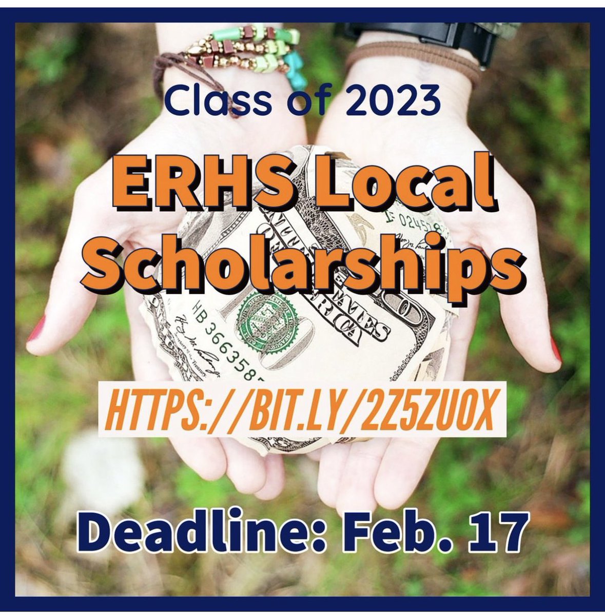 Seniors can apply to any ERHS Local Scholarships they qualify for!!! 
Deadline: 2/17 roosevelt.cnusd.k12.ca.us/cms/one.aspx?p…