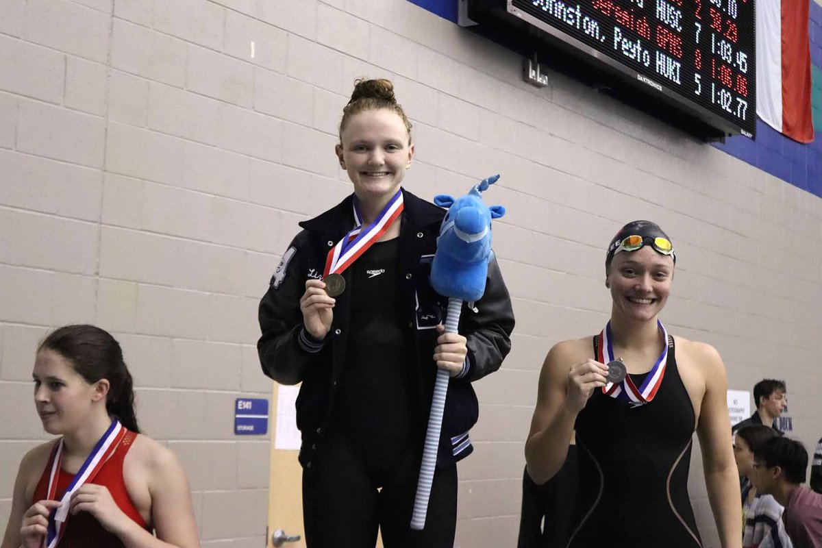 khsswimdive's tweet photo. Congratulations π to our boys & girls District 21-6A champions for the 7th consecutive season! πAlso a huge congrats to Lizzie Watson for earning swimmer of the meet honors ππhuki #tradition #phase1complete #ontoregion https://t.co/txvFdv4YO3