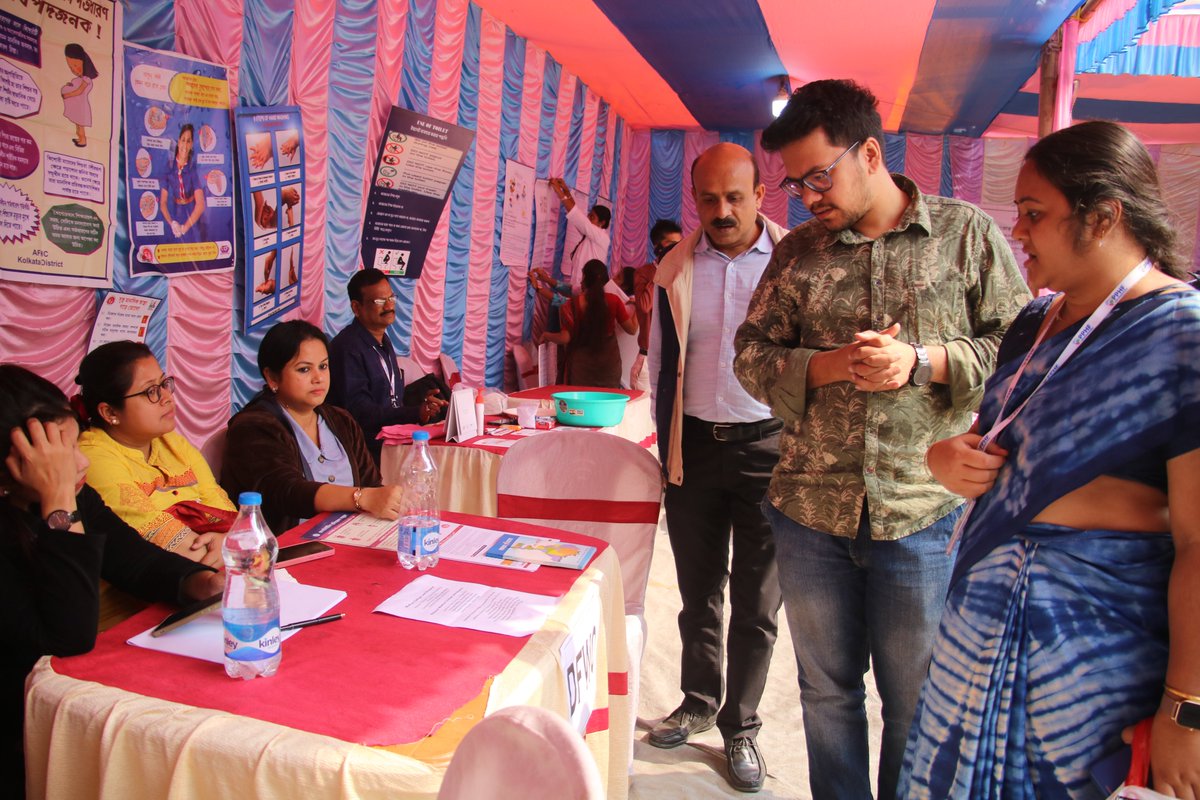 PPHF_Global's tweet photo. As part of #samarthproject, @PPHF_Asia in collaboration with @kmc_kolkata & ICDS organised Swasthya Mela today for residents of Ward 29-Borough III. #samarthproject is supported by @CFChangingLives The event was also supported by DFWO and @aiihphkolkata https://t.co/NhswIMcxyY