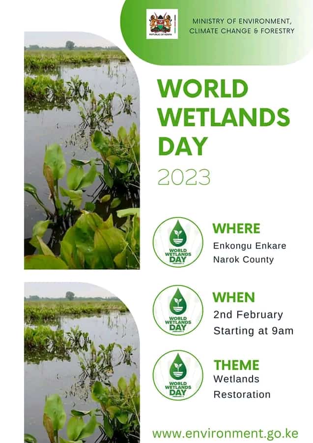 Charlesmulila's tweet photo. Twelve (12) days to the designated World Wetlands Day event. Let us make a difference and restore the closest Wetland near you! Our Wetlands, Our Life, Our Responsibility @RamsarConv @Environment_Ke @ClimateReality @NemaKenya @UNEP @Devolution254 https://t.co/S7DhkMRFnS