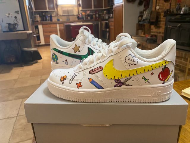 Love my personalized teacher Nikes! My FIL is the best! #teachershoes #nike