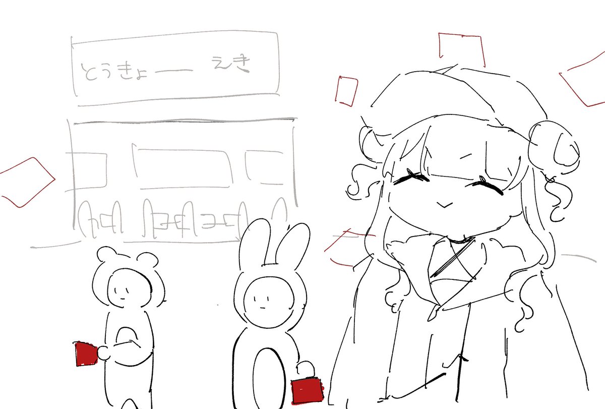 #らくがきろこ
爆発とビラ配り 