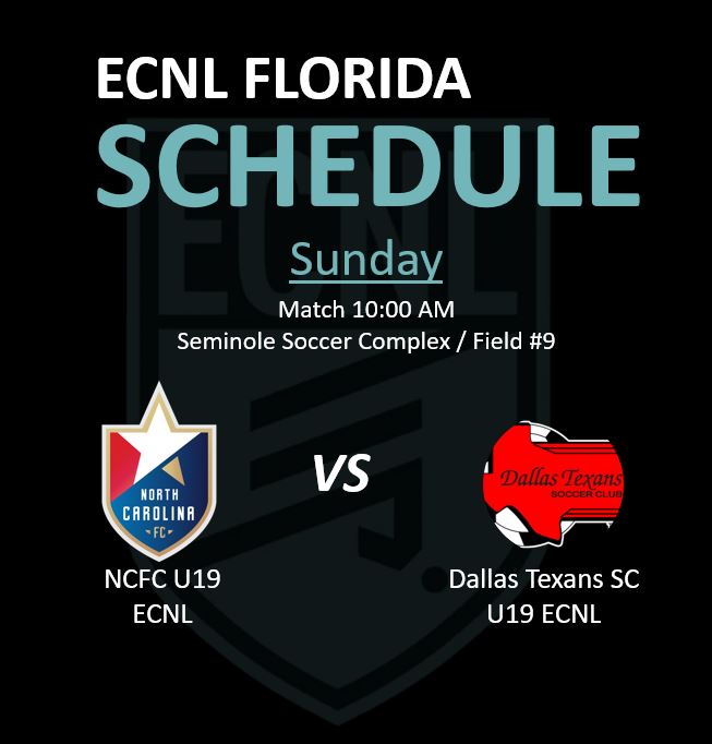 Ncfc05's tweet photo. Next up will be the Dallas Texans on Sunday at 10:00 AM. Find us at Seminole Park Field #9. #ECNLFL https://t.co/HgTnmvOBF2