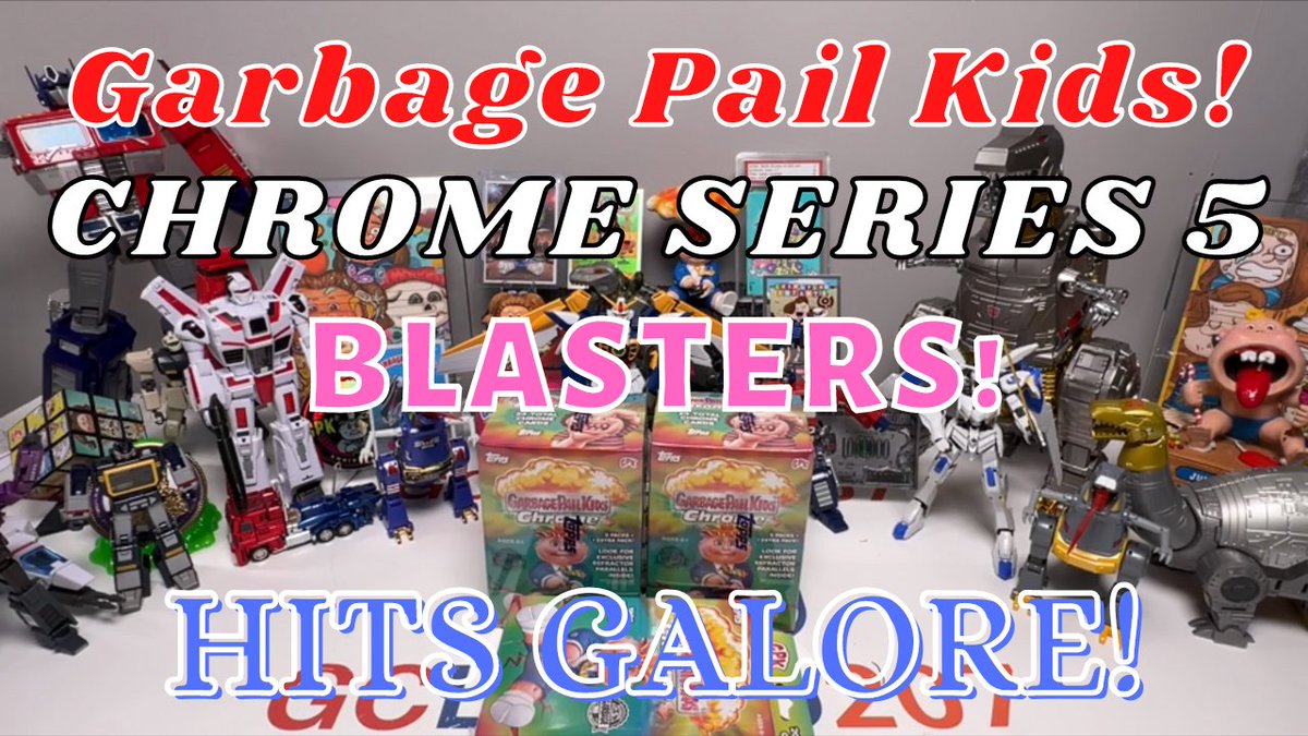New Video!
Chrome Series 5 Blasters.
Hits Galore! #GarbagePailKids #GPK #Topps #ChromeSeries5 #nonsports
youtu.be/Aiq2D9zyp3k