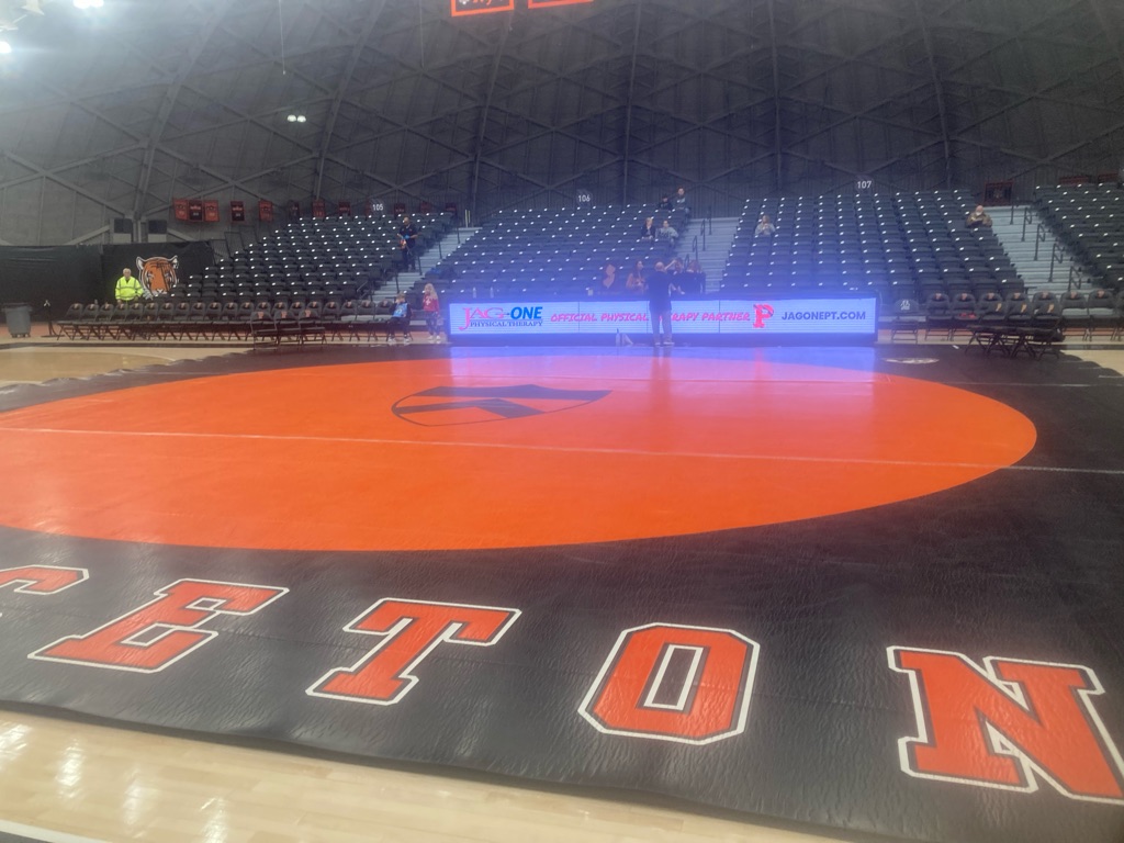 Stop 2 today. Princeton wrestling hosts Rider.