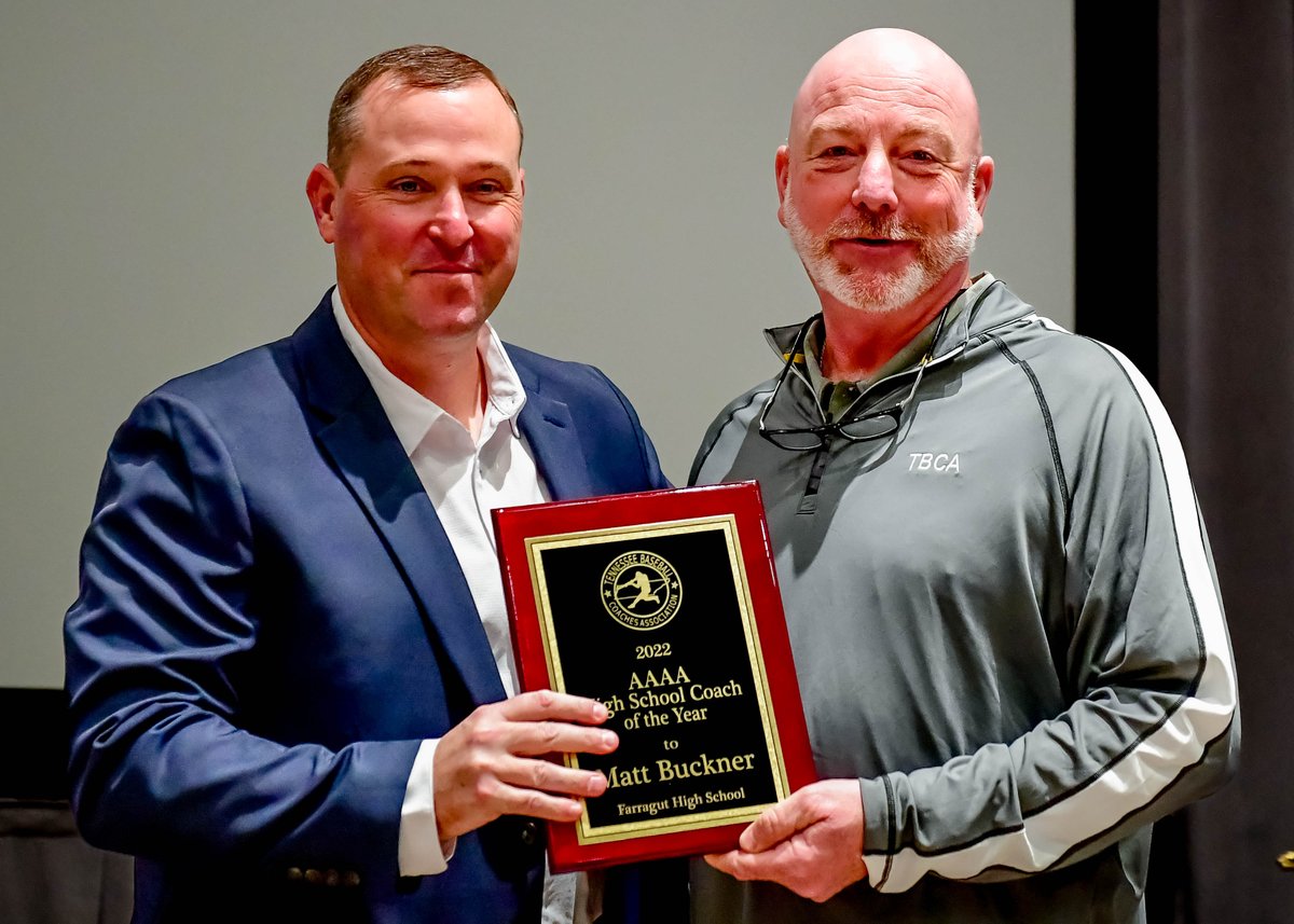TNBaseballReprt's tweet image. Division 1 HS Coaches of the Year A - AAAA