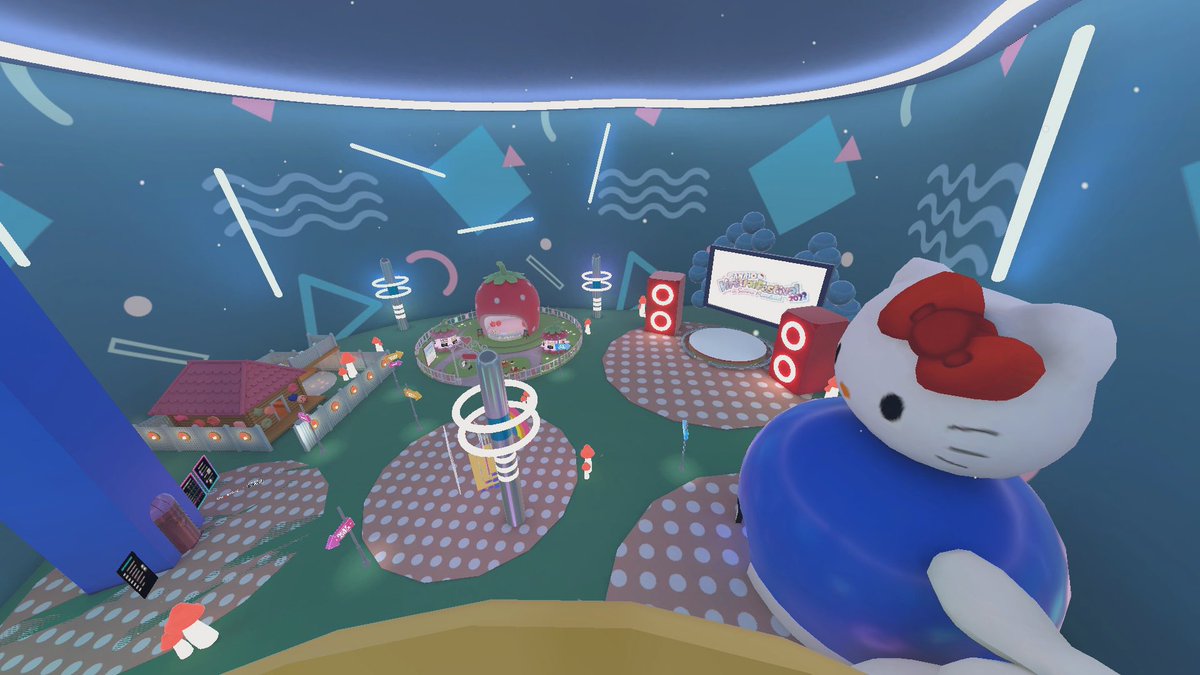 timomo_VR_game's tweet photo. 昨日はフレンドさんに誘ってもらって
sanrio Virtual Festival 🎶
楽しかったぁ✨
パーティクルLIVEも凄かった₍ᐢ.ˬ.ᐢ₎
いつも優しいフレンドさんが
ひさびさに会ったら、また可愛くなってて癒された( ơ ᴗ ơ )
いつもありがとうございます✨

#VRChat #sanrio_vfes https://t.co/dhMHVMavJi