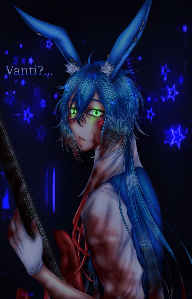 DruideLuka's tweet photo. Warning: Blood 🫀

How I LOVE RABBITS AND FNAF, OMG ❤️

#draw #drawing #drawingart #art #artist #digital #digitalart #画家 #painting #FNAF #fnaffanart #Bonnie #humanization #blue #human #bunny #vanti #game #gameart #confused #Blood #night https://t.co/mmlM0MZFQH