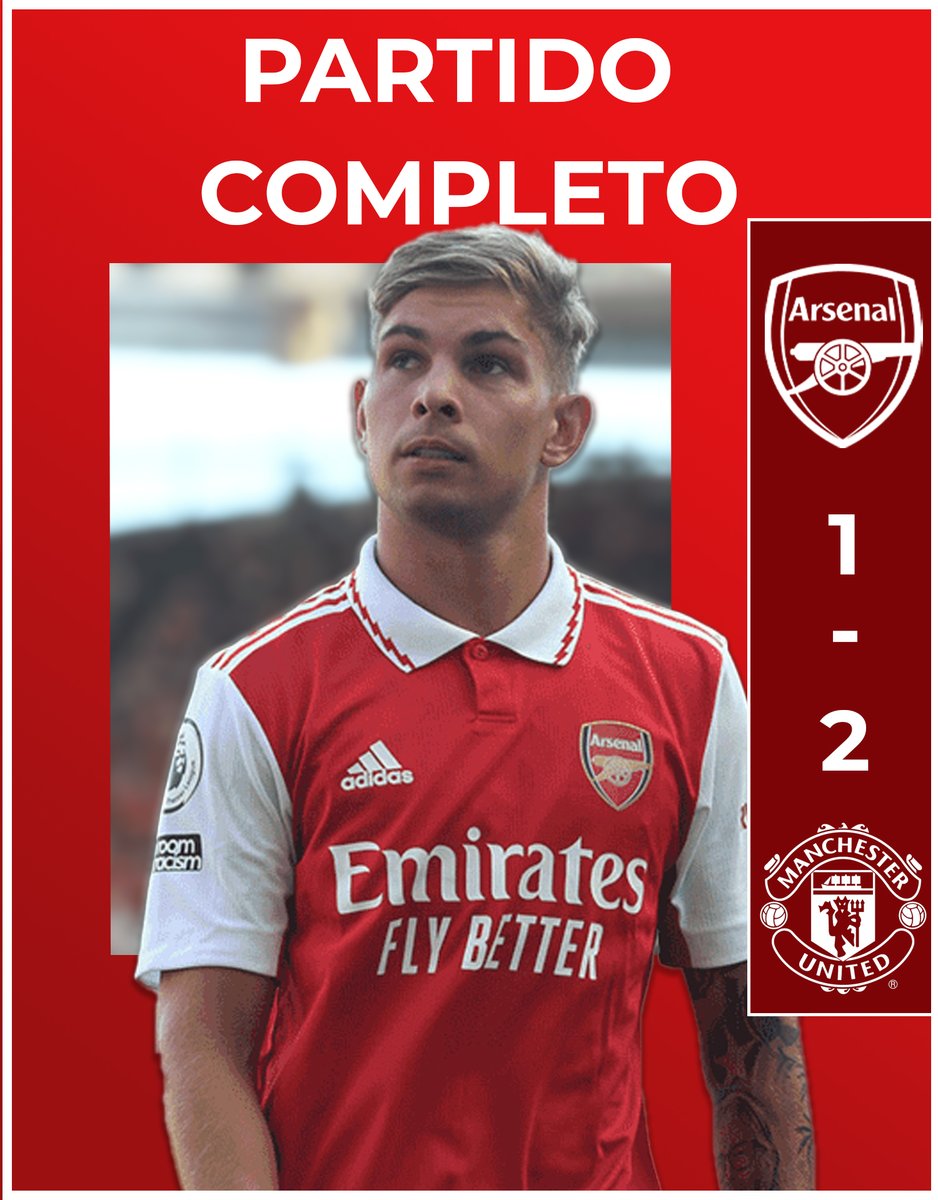 ArsenalUnifut's tweet photo. Partido terminado vs @UFManUtd
Derrota 1-2 , Gol de Dembele de nuestro lado y de su lado Joao Félix y Varane.
A no de caer que recién empieza!
#GoGunner https://t.co/aKpRvbZ1Px