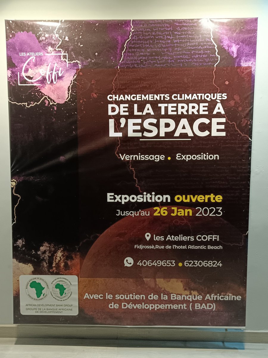 #Bénin Quand l'art se met au service de la cause #climatique. Si vous êtes à #Cotonou vous avez encore quelques jours pour passer aux #ateliersCOFFI <a href="/HardyBertrand/">Jérôme Bertrand-Hardy</a>