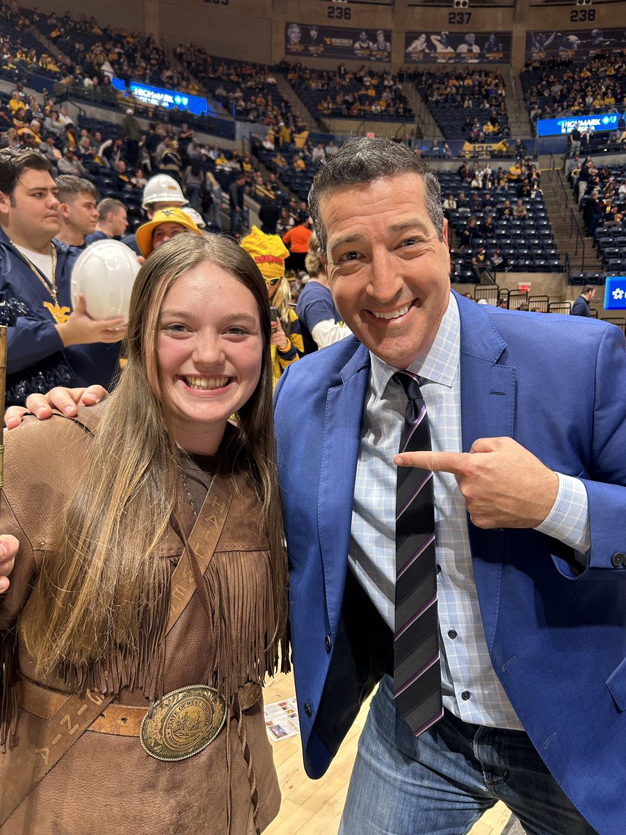 <a href="/marygraceroush/">mary roush</a>, the youngest ever Mountaineer to have this coveted job. Just the third female. When you hear the muskets fire in Morgantown… that’s Mary! 
<a href="/WVUhoops/">WVU Men's Basketball</a>