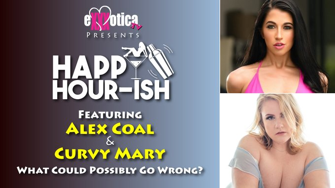 EXXXOTICAExpo's tweet photo. EXXXOTICA ARCHIVE | #HappyHourish | Alex Coal &amp; Curvy Mary | Watch now FREE! #Episodes #EXXXOTICAtv (@AlexxxCoal) (@curvymary8) https://t.co/WiiI9FNbto