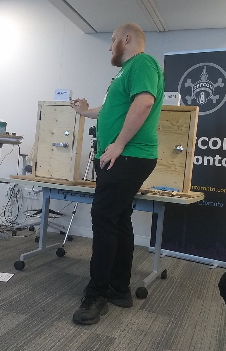 Physical Security Village (@physsec) on Twitter photo <a href="/access_ctrl/">Bill Graydon</a> is demonstrating some alarm bypasses on our alarmed mini doors! #physsec #alarmbypass #physicalsecurity <a href="/access_ctrl/">Bill Graydon</a> is demonstrating some alarm bypasses on our alarmed mini doors! #physsec #alarmbypass #physicalsecurity
