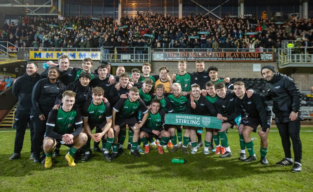 days_scottish's tweet image. Stirling University fans at Dundee United today 

@StirlingUniFC