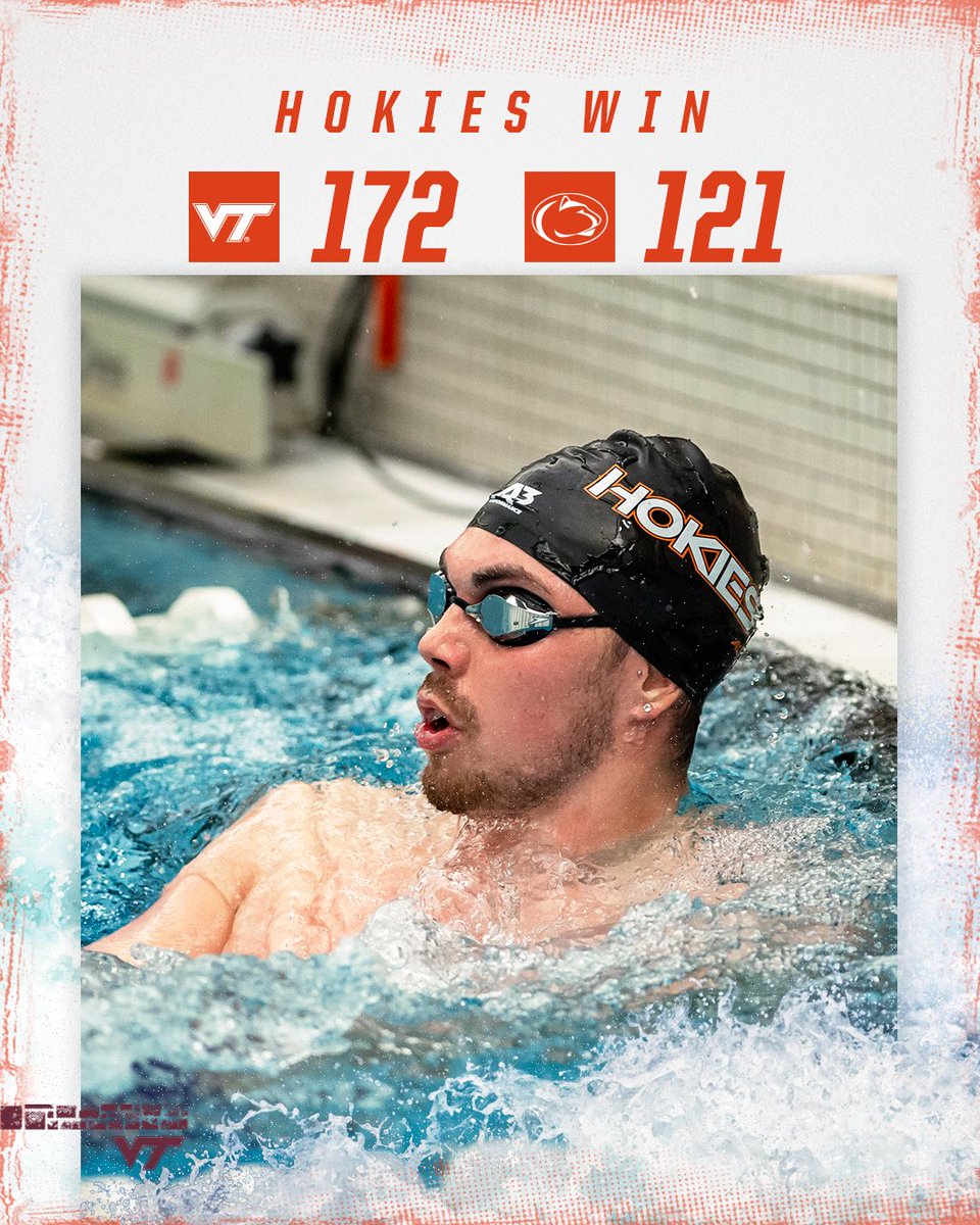 HokiesSwimDive's tweet photo. Another Hokie win in the books ☑️

Four pool records broken ☑️

A good day ☑️ https://t.co/lxNODoW4aS