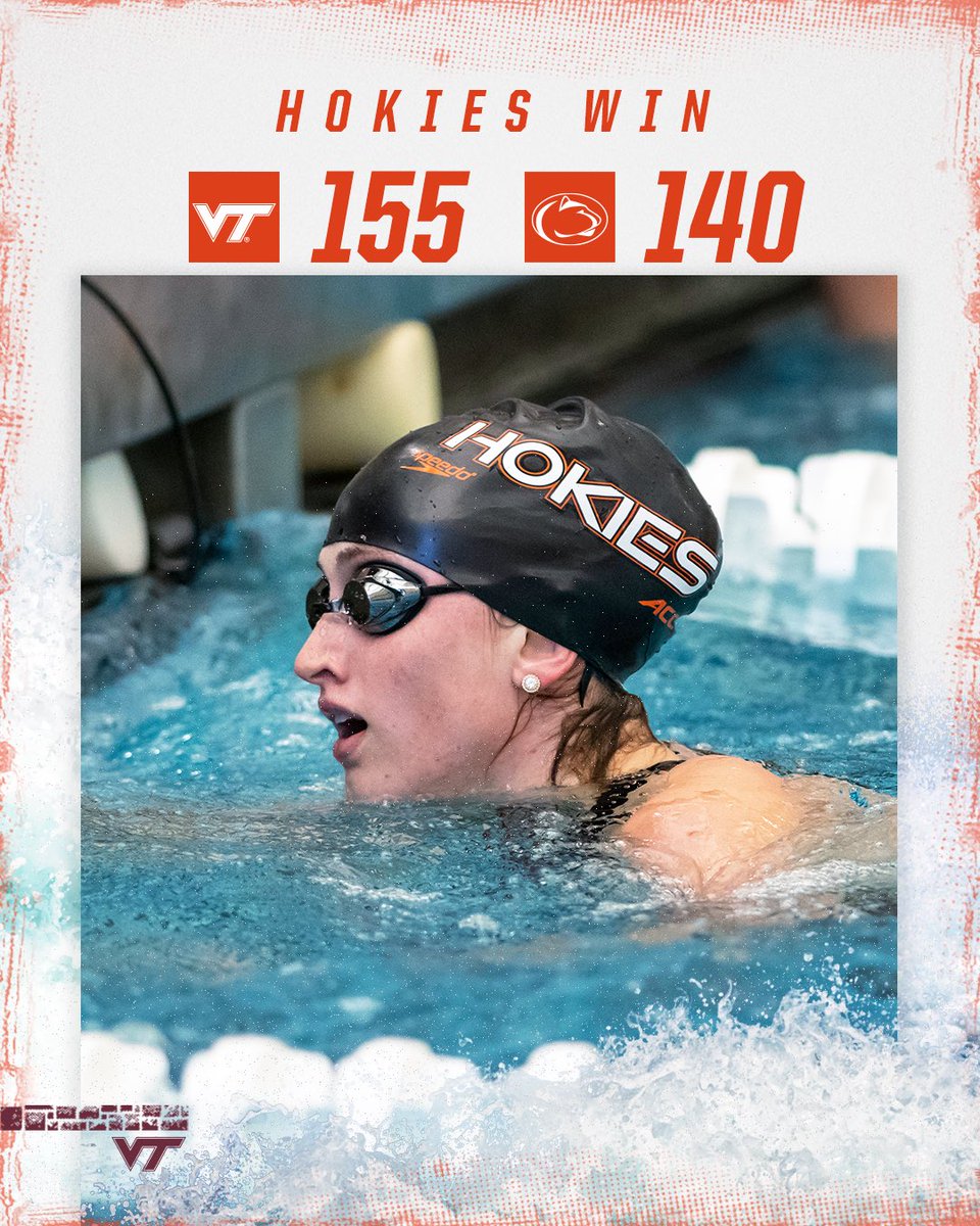 HokiesSwimDive's tweet photo. Another Hokie win in the books ☑️

Four pool records broken ☑️

A good day ☑️ https://t.co/lxNODoW4aS