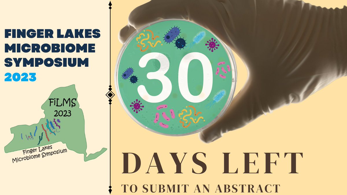 Friendly reminder there's only 30 days left to submit your abstract! Submit your #FiLMS2023 abstract here: urmc.rochester.edu/microbiology-i…