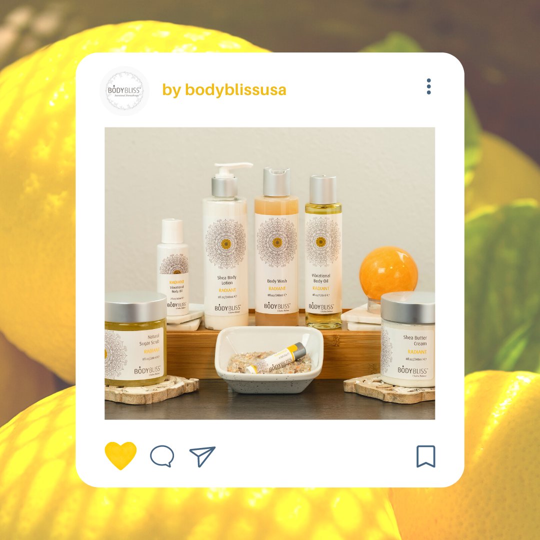 RADIANT products are formulated for balancing the Solar Plexus chakra.

With the cold, snowy days here in northern AZ, we sure could use this sunny, lemon-amber aromatherapy pick-me-up! 

🔆 aligning with the sun
💛 inspiring confidence, strength and joy
⭐ Manipura - shining gem