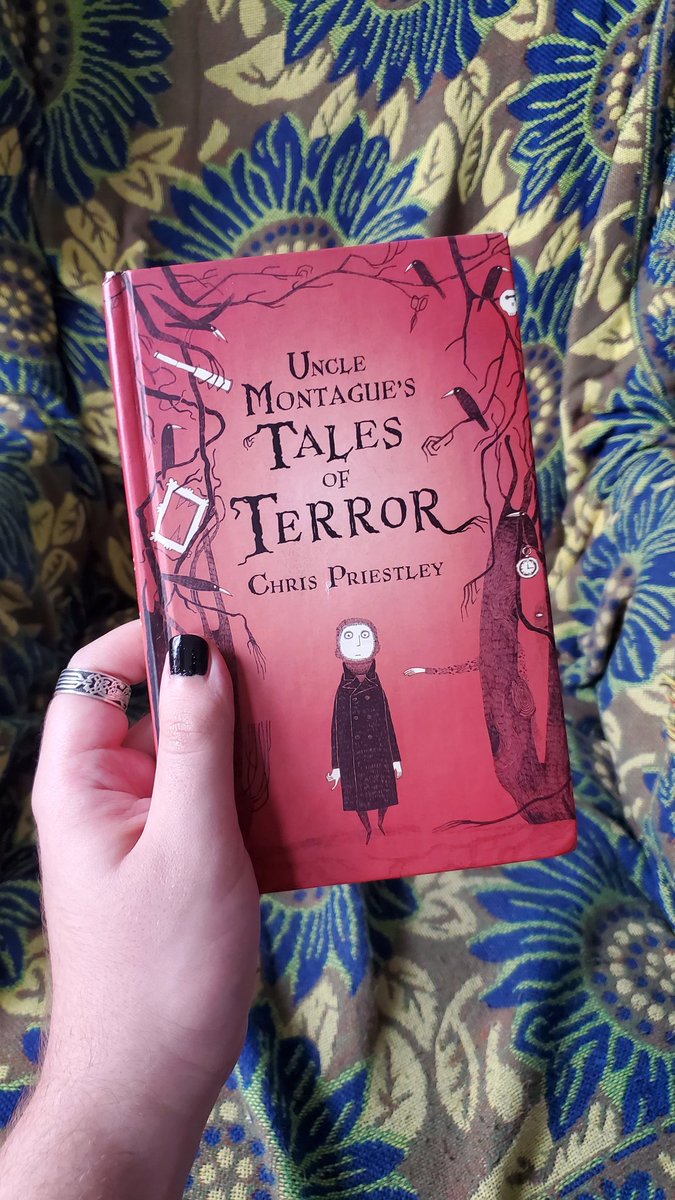 I'm re-reading one of my favorite horror anthologies for young readers. Really well-written tales, some of the genuinely pretty nasty, with beautiful illustrations by David Roberts that were a big influence on me. 