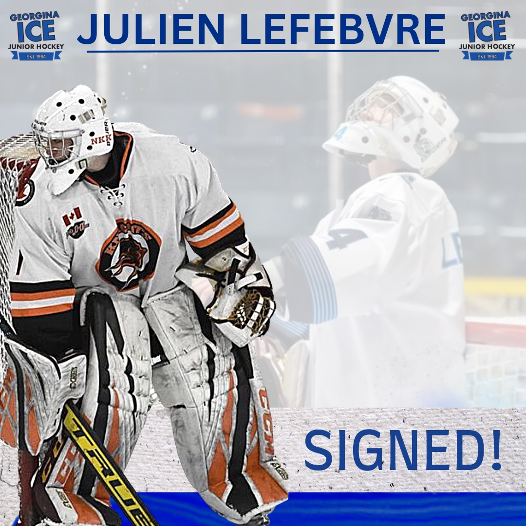 GeorginaIce's tweet photo. 🚨🧊SIGNING ALERT🧊🚨
#HereWeGo We are excited to announce we have signed 2003 goaltender Julien Lefebvre from Timmins, Ontario.  Please join us in giving Julien a HUGE ice welcome to our community.  

We're back in action next Friday night v Port Perry Lumberjacks 

@Julien_Le5 https://t.co/SzOojw5jMa