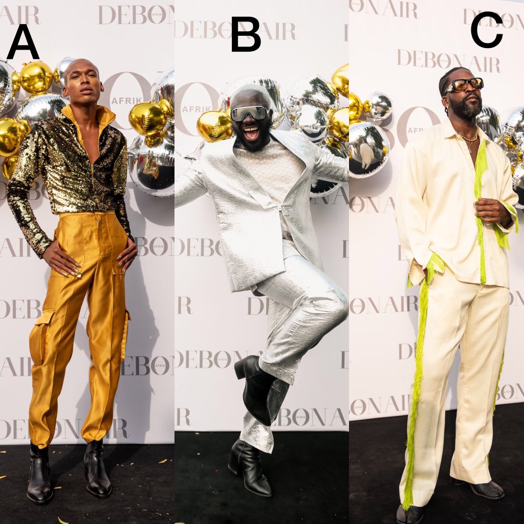 DebonairAfrik's tweet photo. The boys brought their A-game to #TEMBrunch2023

Who gets your vote? 

#debonairafrik #brunch #mummtoast #fashionbrunch #style #discoera https://t.co/t84OQ654cv