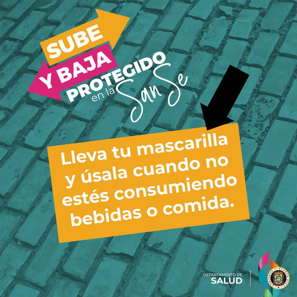 Junto a tu pandero, lleva la mascarilla y úsala siempre que puedas para evitar el contagio con COVID-19.
#disfrutaseguro
#subeybajaconprevención #SanSe2023