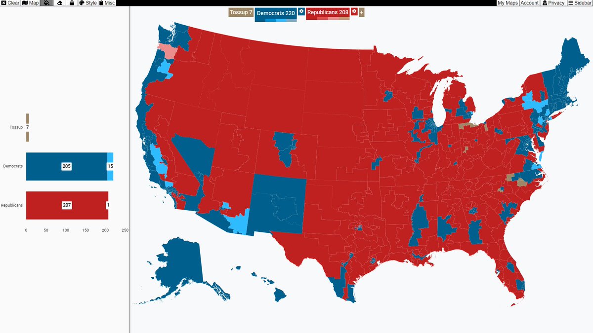 ElectionCenter_'s tweet photo. 2023/2024 Ratings: 1/21/23
Presidency: Likely D
Senate: Tossup (R+1)
House: Tossup (D+14)*
Governors: R+1

*Note: OH and NC House pending mid-decade redistricting

#Election2023 #Election2024 https://t.co/Nhf7phHJQN