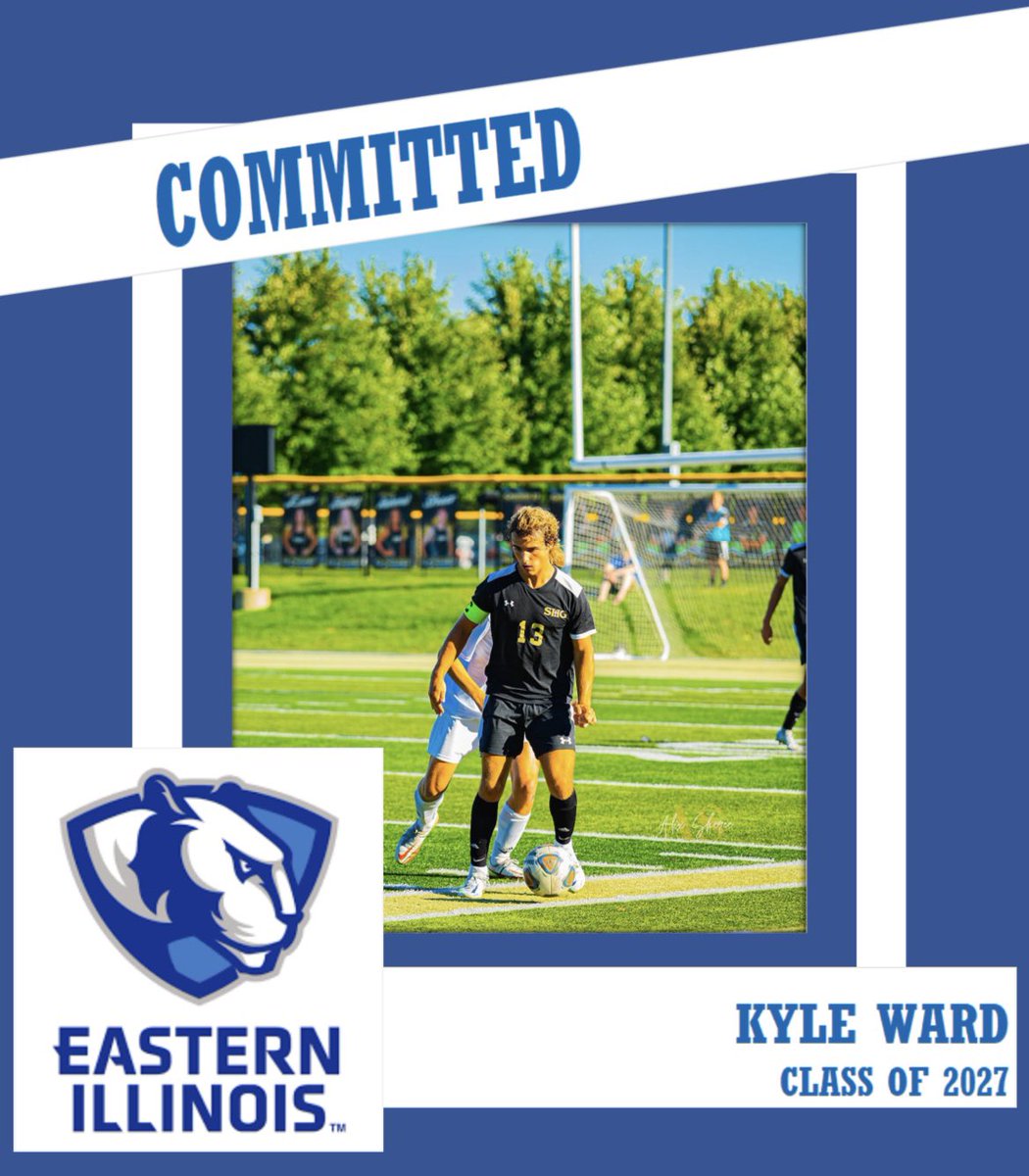 Extremely happy to announce my commitment to play D1 soccer at Eastern Illinois University. I’d like to thank my coaches, friends and especially my parents for all the sacrifices they have made for me. Looking forward to the next chapter🤍💙 @EIUsoccer