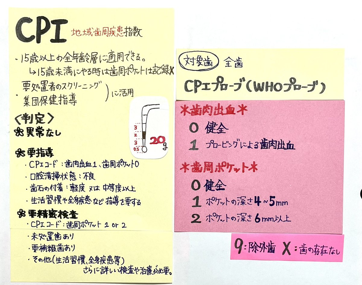u_dh32's tweet photo. 🦷歯科疾患の指数

・口腔衛生状態の指数
・歯周疾患の指数
・う蝕の指標 https://t.co/SSJUVuplMK